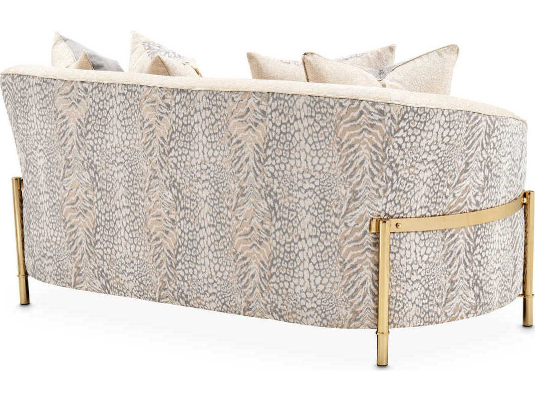 Michael Amini Lisbon - Opal Beige Upholstered Loveseat