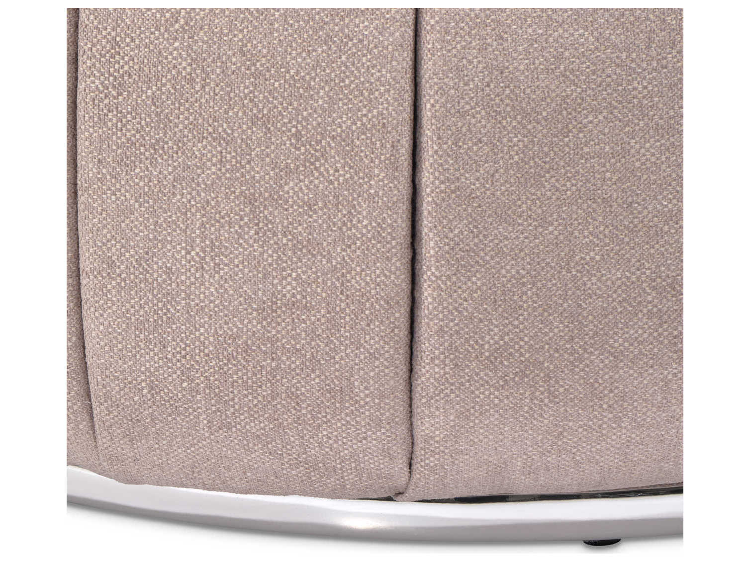 Michael Amini Lucca Round Faux Marble Nougat Cocktail Table