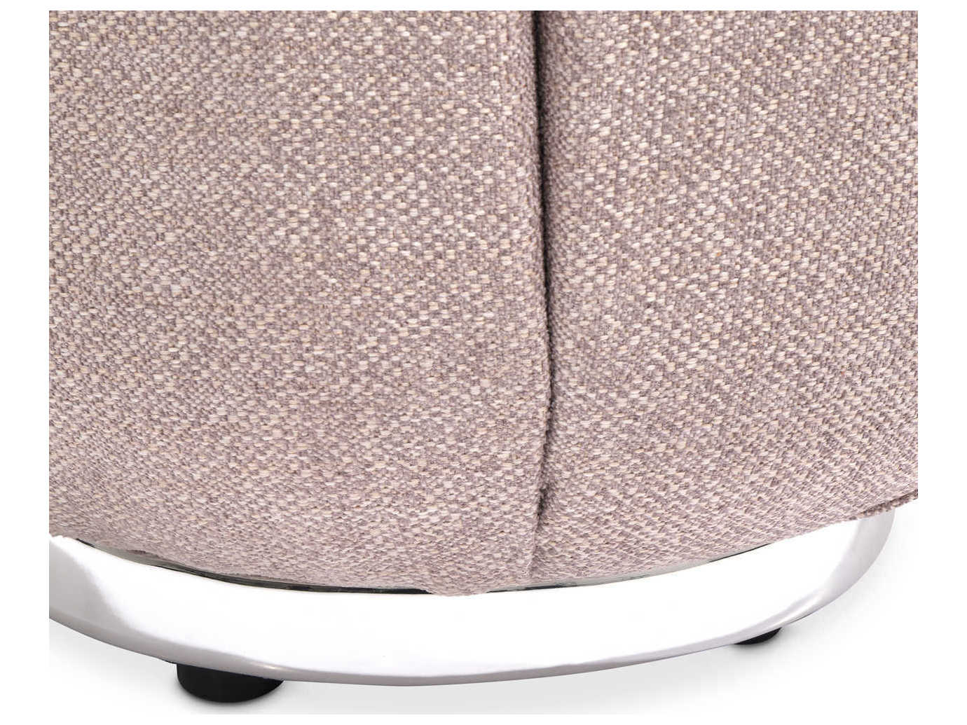 Michael Amini Lucca Round Faux Marble Nougat End Table