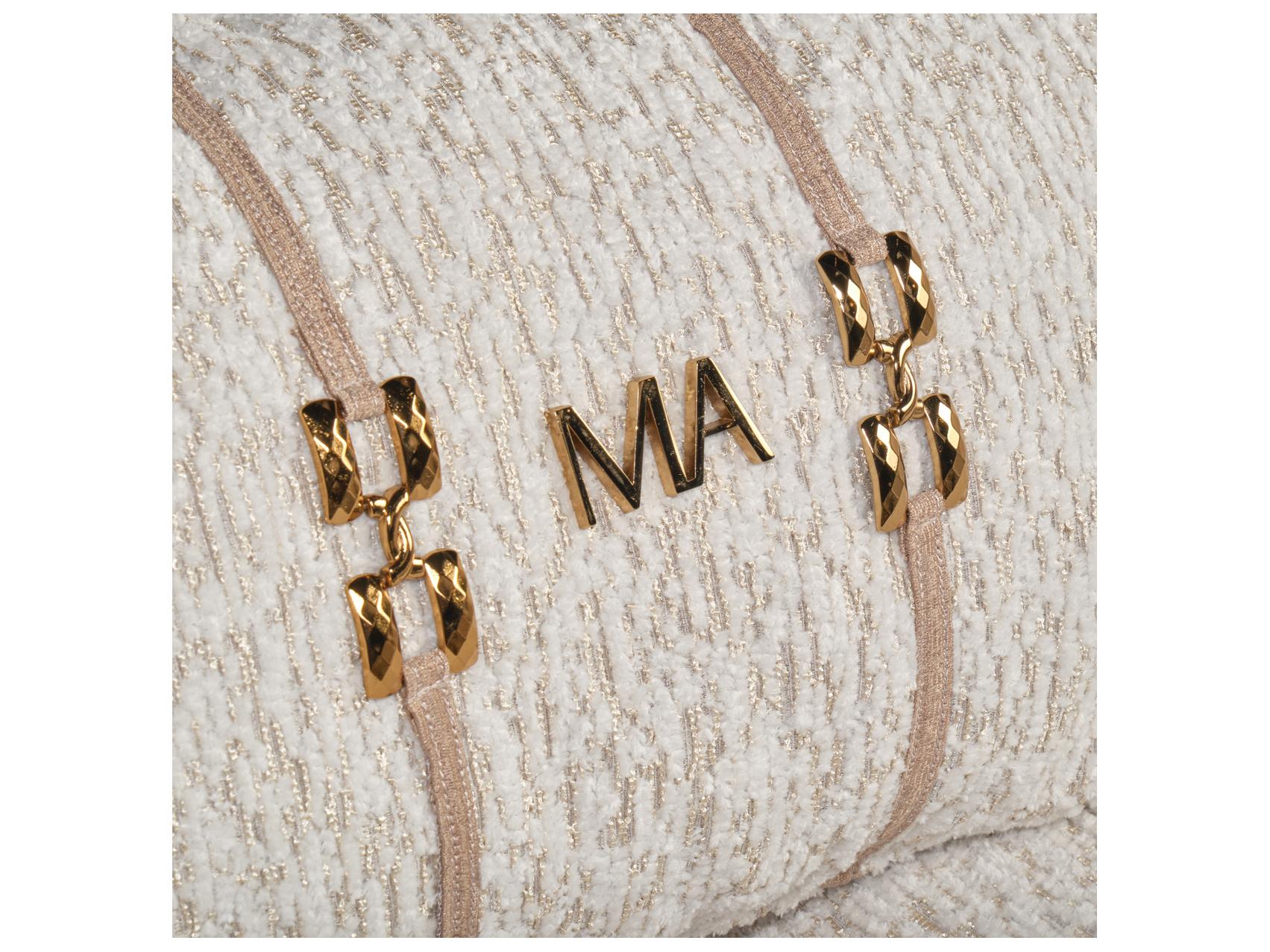 Michael Amini Savannah Breeze Gold Upholstered Sofa