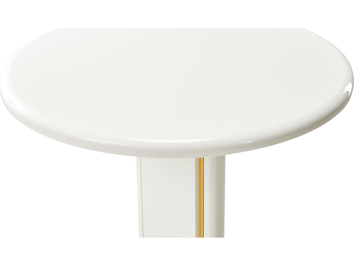 Michael Amini Sassani Round Wood End Table