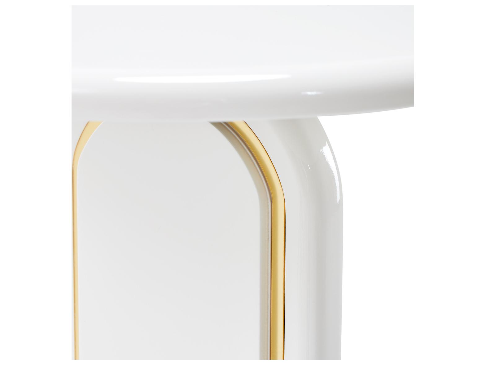 Michael Amini Sassani Round Wood End Table