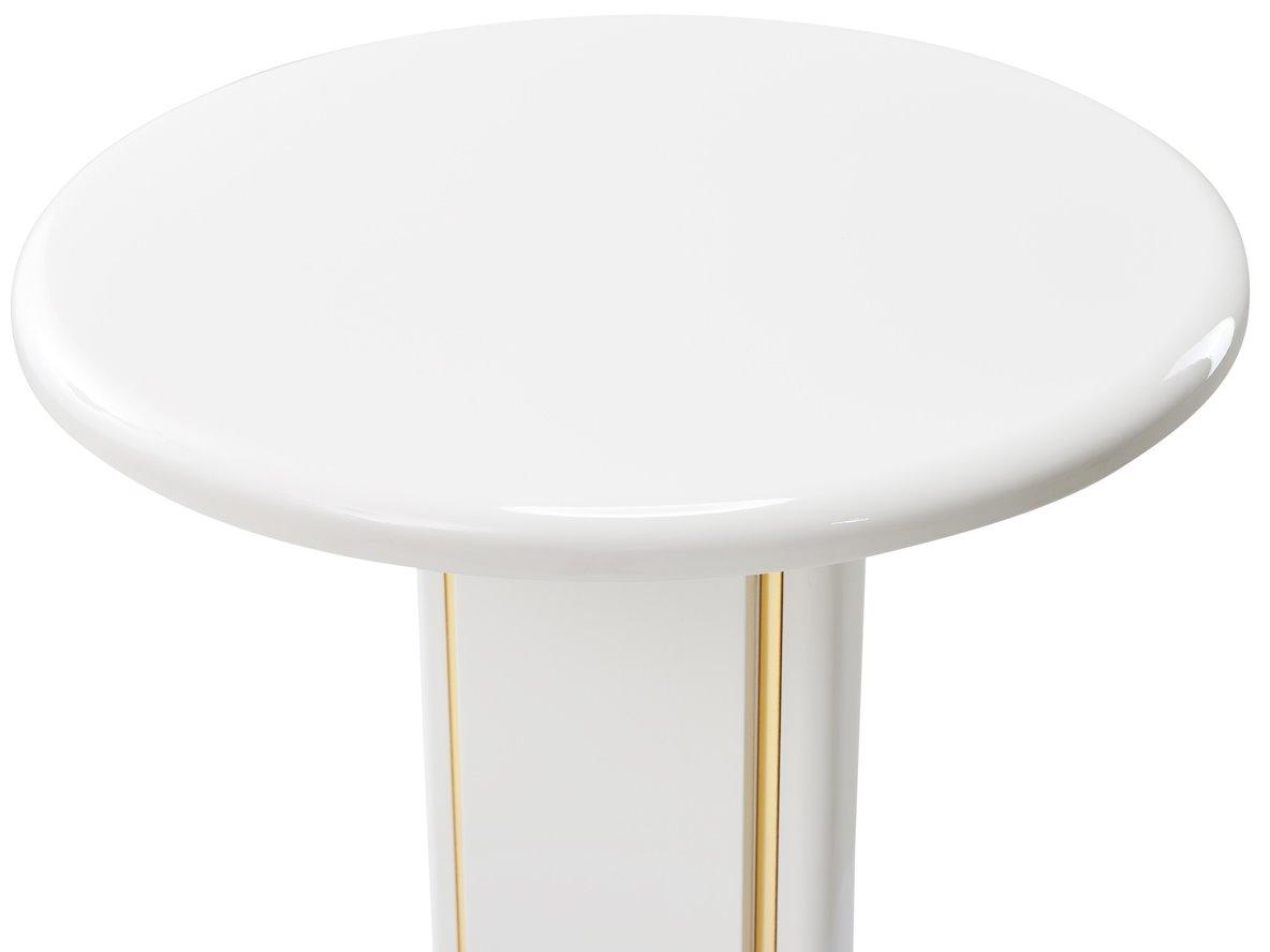 Michael Amini Sassani Round Wood End Table