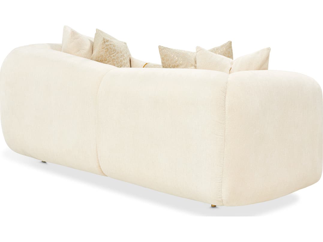 Michael Amini Sassani Gold Upholstered Loveseat