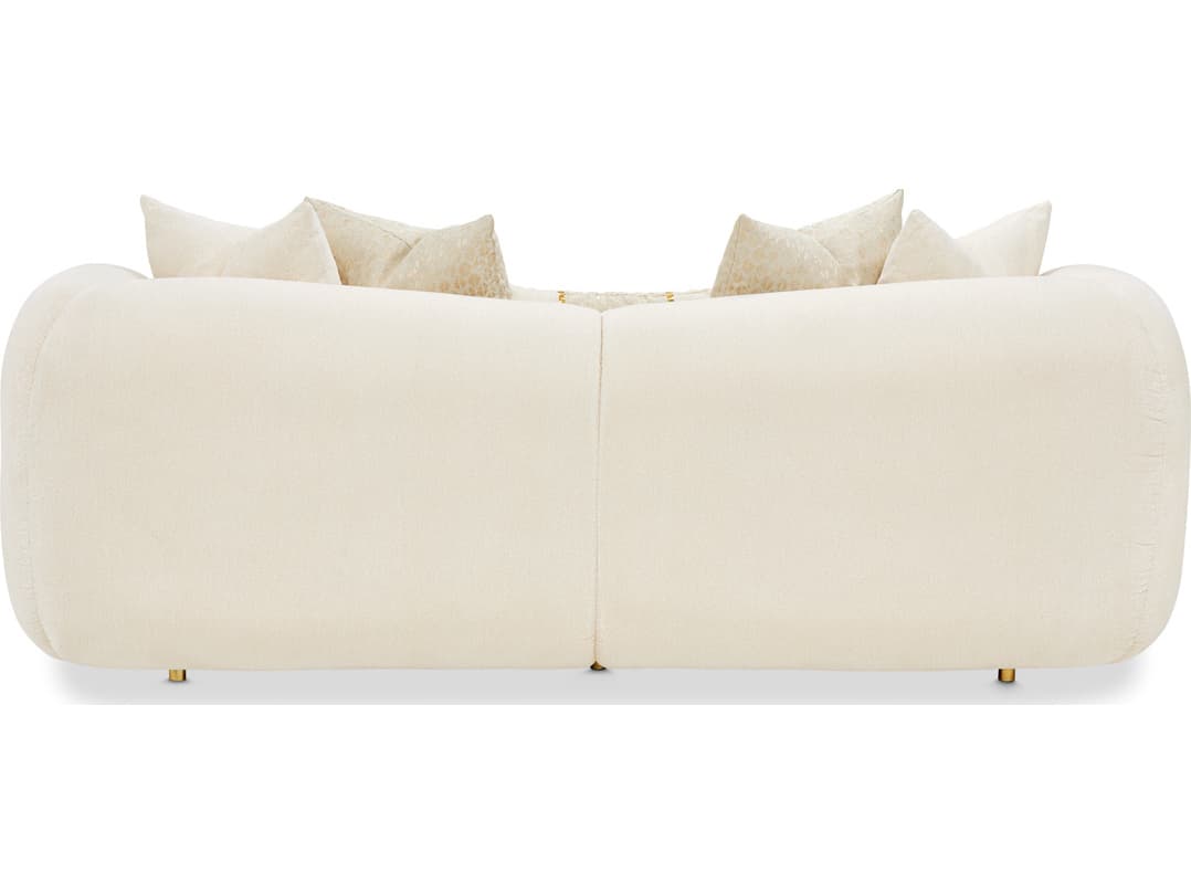 Michael Amini Sassani Gold Upholstered Loveseat