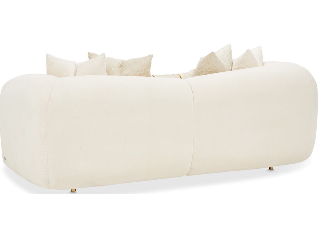 Michael Amini Sassani Gold Upholstered Loveseat