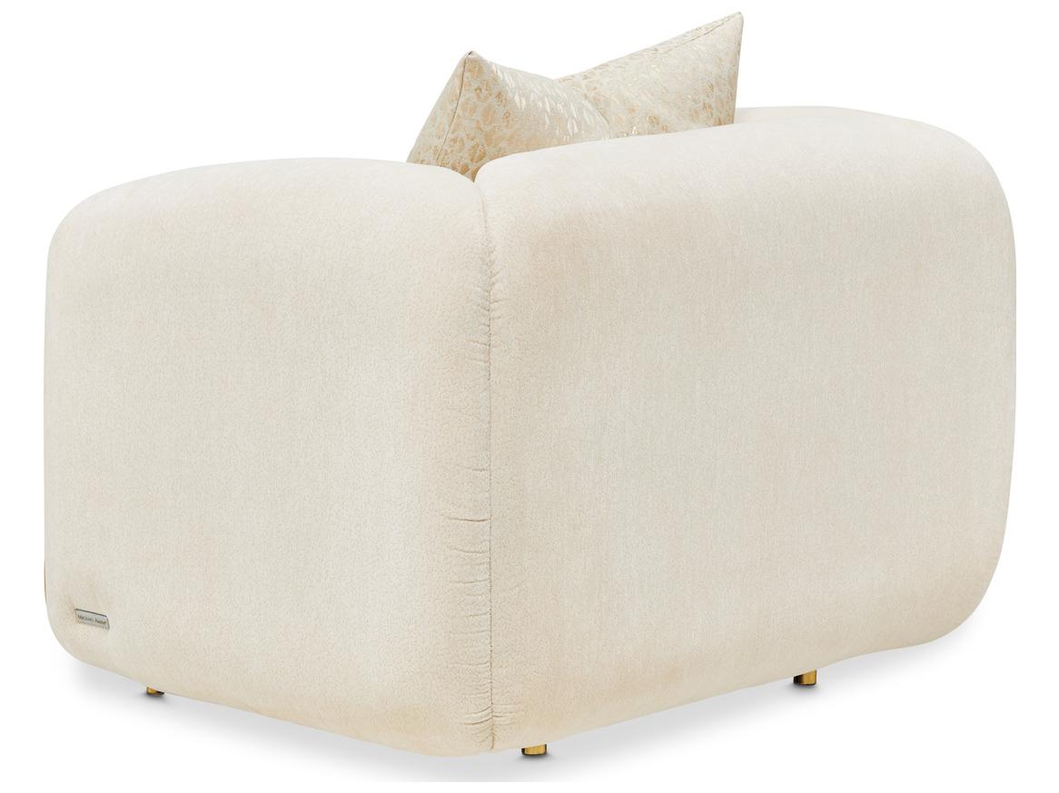 Michael Amini Sassani Gold Accent Chair