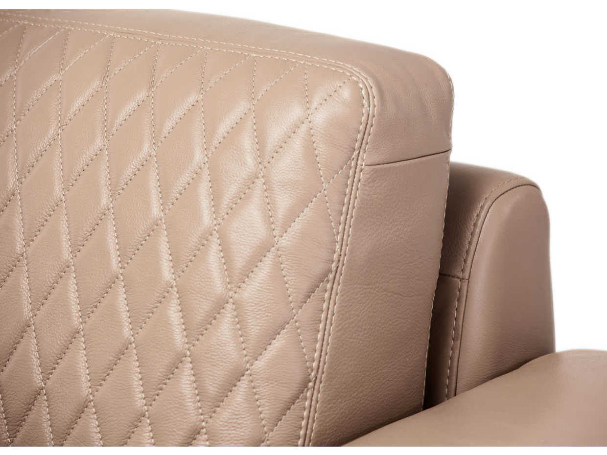 Michael Amini Mia Bella Brown Leather Chair and a Half