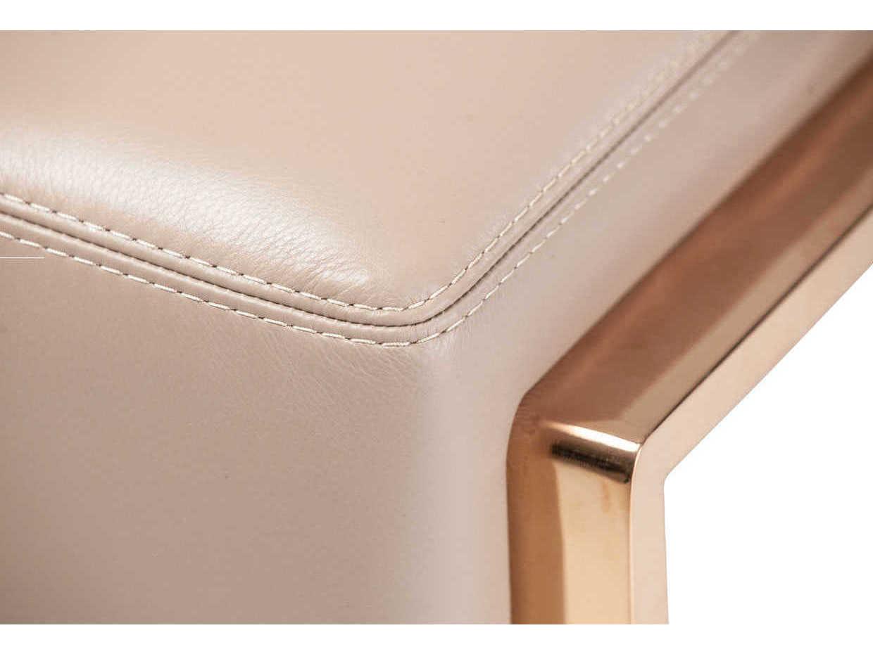 Michael Amini Mia Bella Brown Leather Chair and a Half