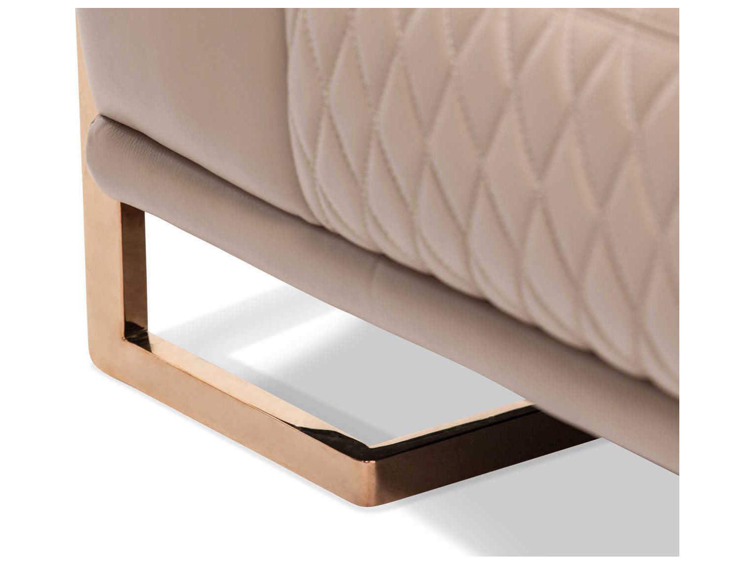 Michael Amini Mia Bella Brown Leather Chair and a Half