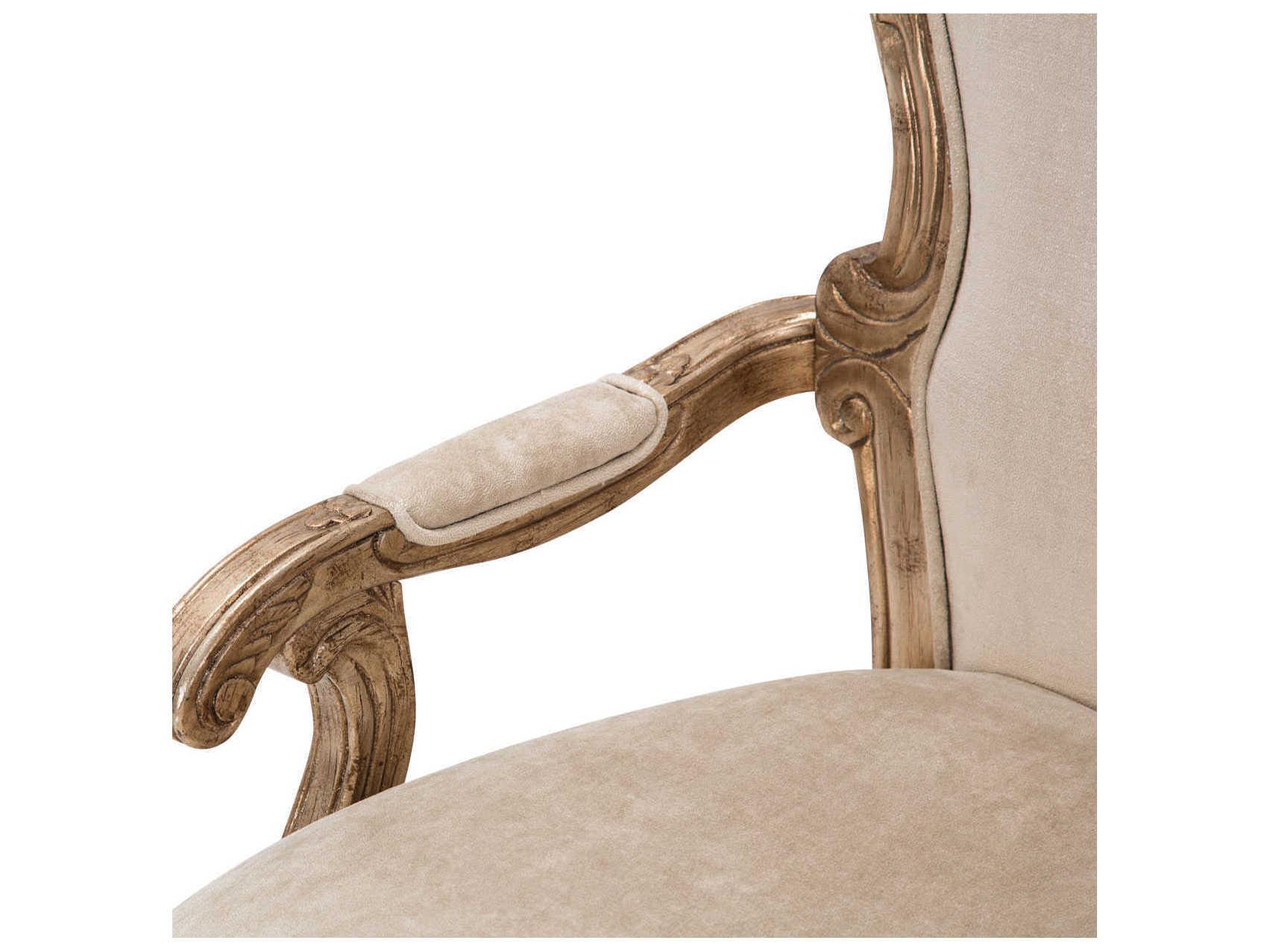 Luxecor Gilded Beige Upholstered Executive Desk Chair