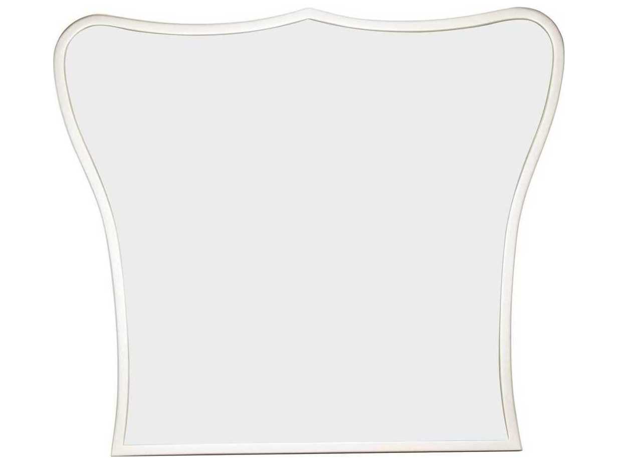 Luxecor Gilded Creamy Pearl Poplar Wood Vanity Table with Mirror