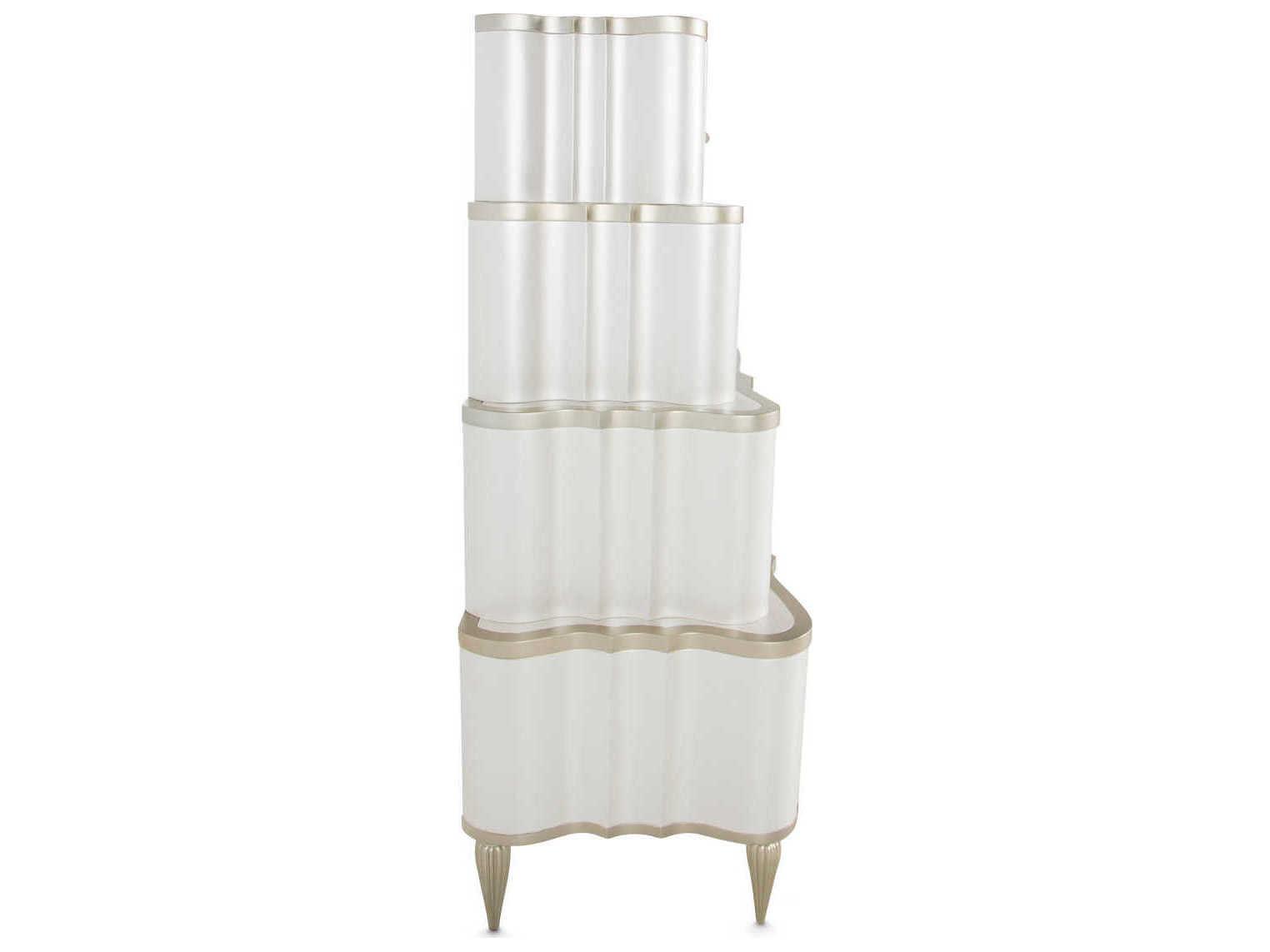 Luxecor Gilded White Poplar Wood Accent Chest