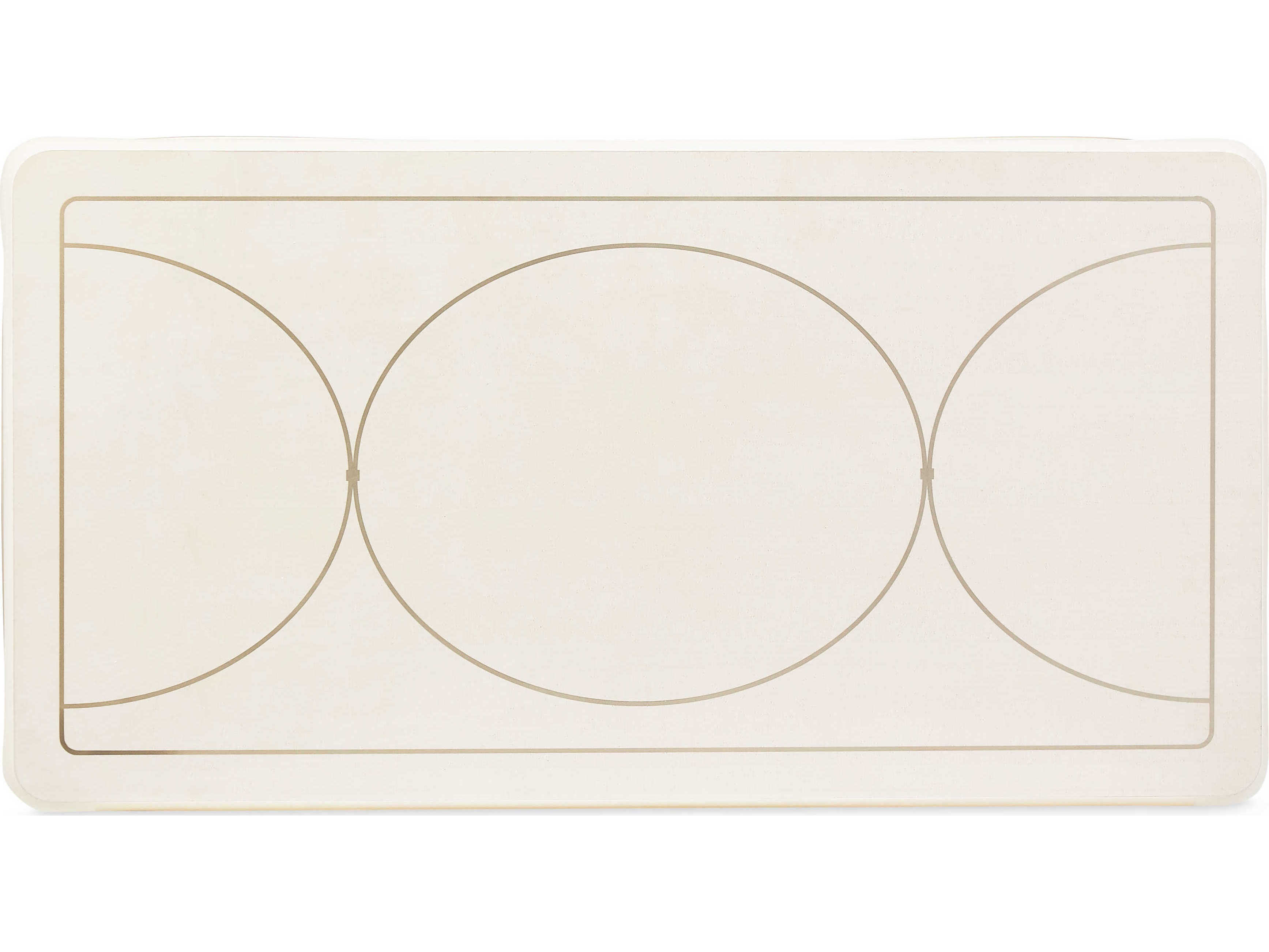 Michael Amini London Place Rectangular Wood Creamy Pearl Cocktail Table