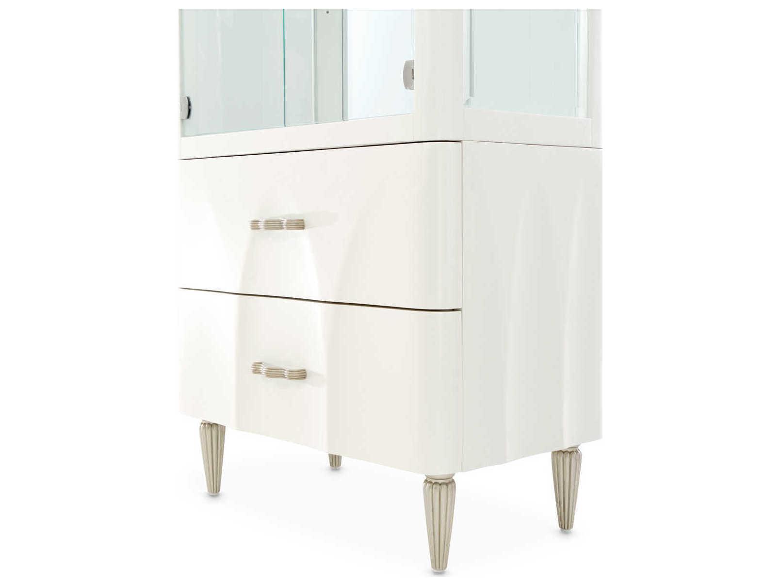 Michael Amini London Place Poplar Wood Display Cabinet