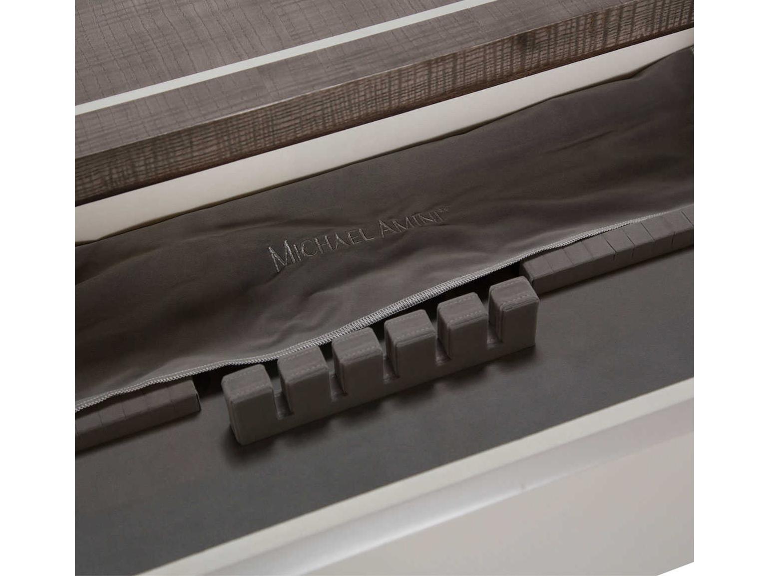 Luxecor Gilded 70" Slate Sideboard and Mirror Set