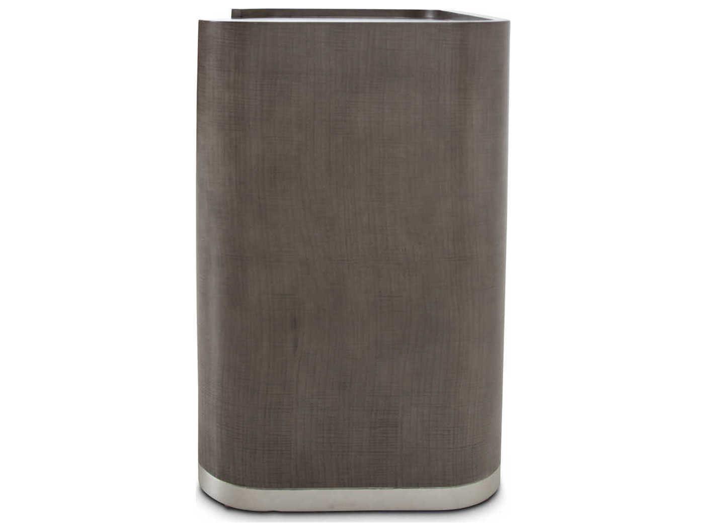 Michael Amini Roxbury Park 3-Drawers Gray Nightstand