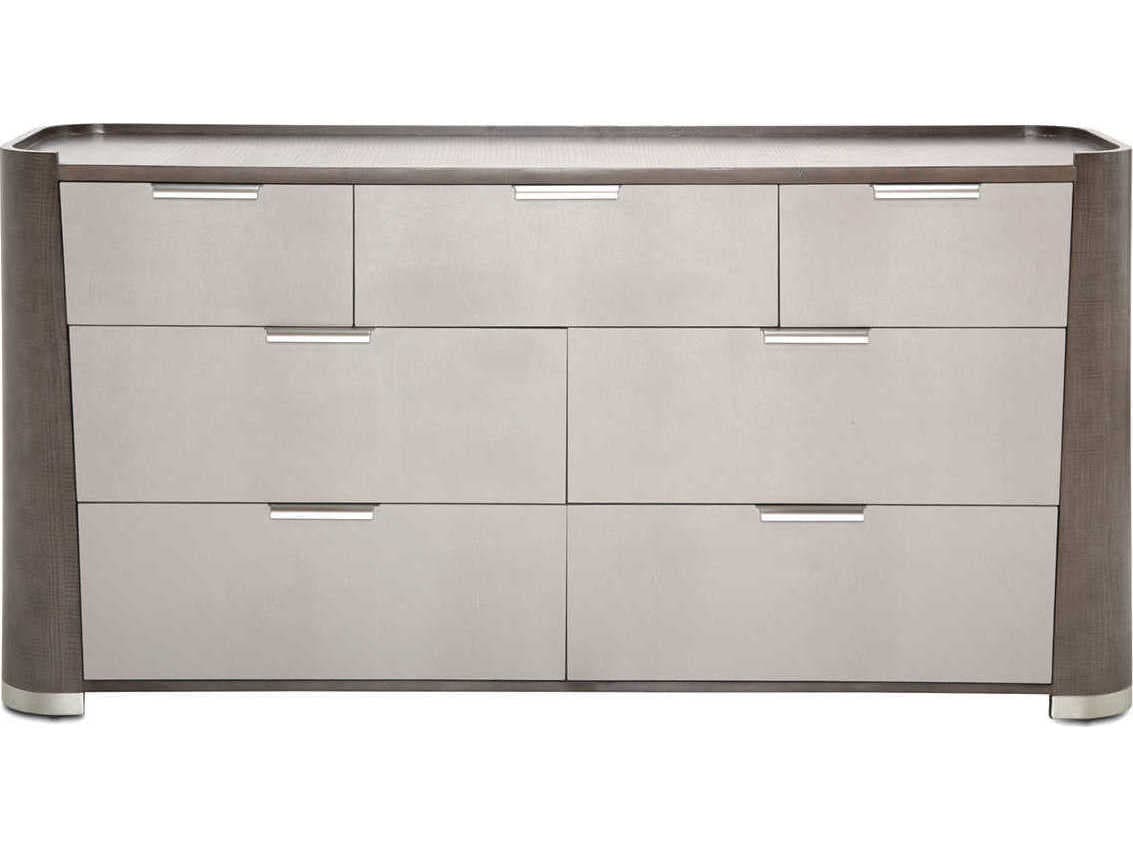 Michael Amini Roxbury Park 7-Drawers Gray Double Dresser