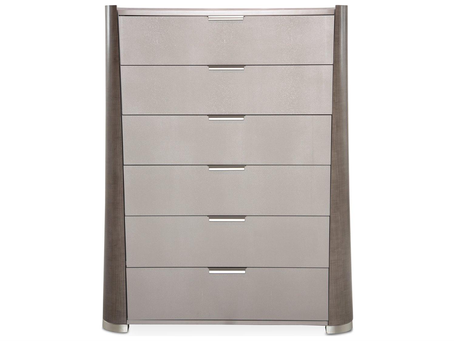 Michael Amini Roxbury Park Gray Solid Wood Accent Chest