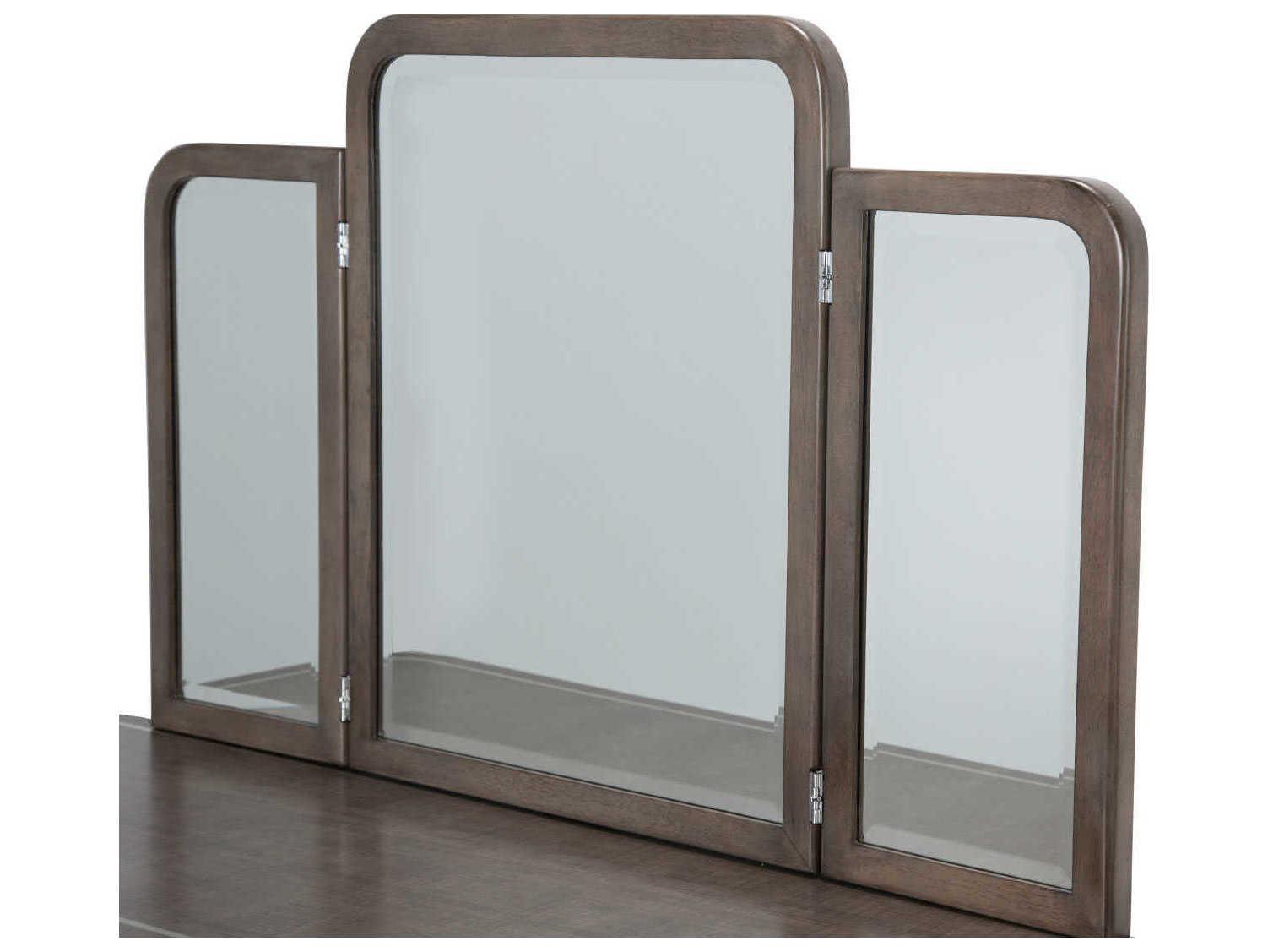 Luxecor Gilded Slate Vanity Table with Mirror