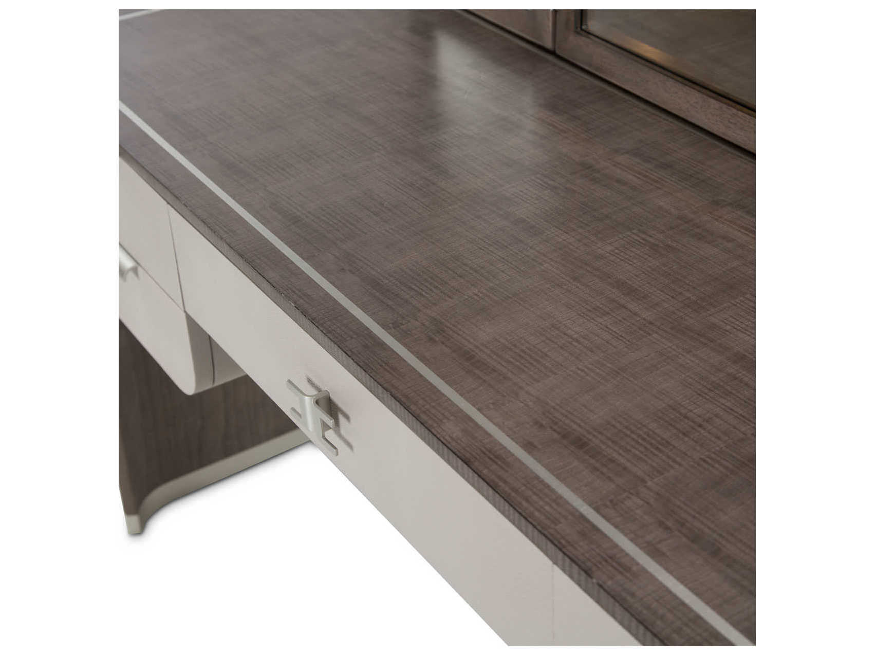 Luxecor Gilded Slate Vanity Table with Mirror