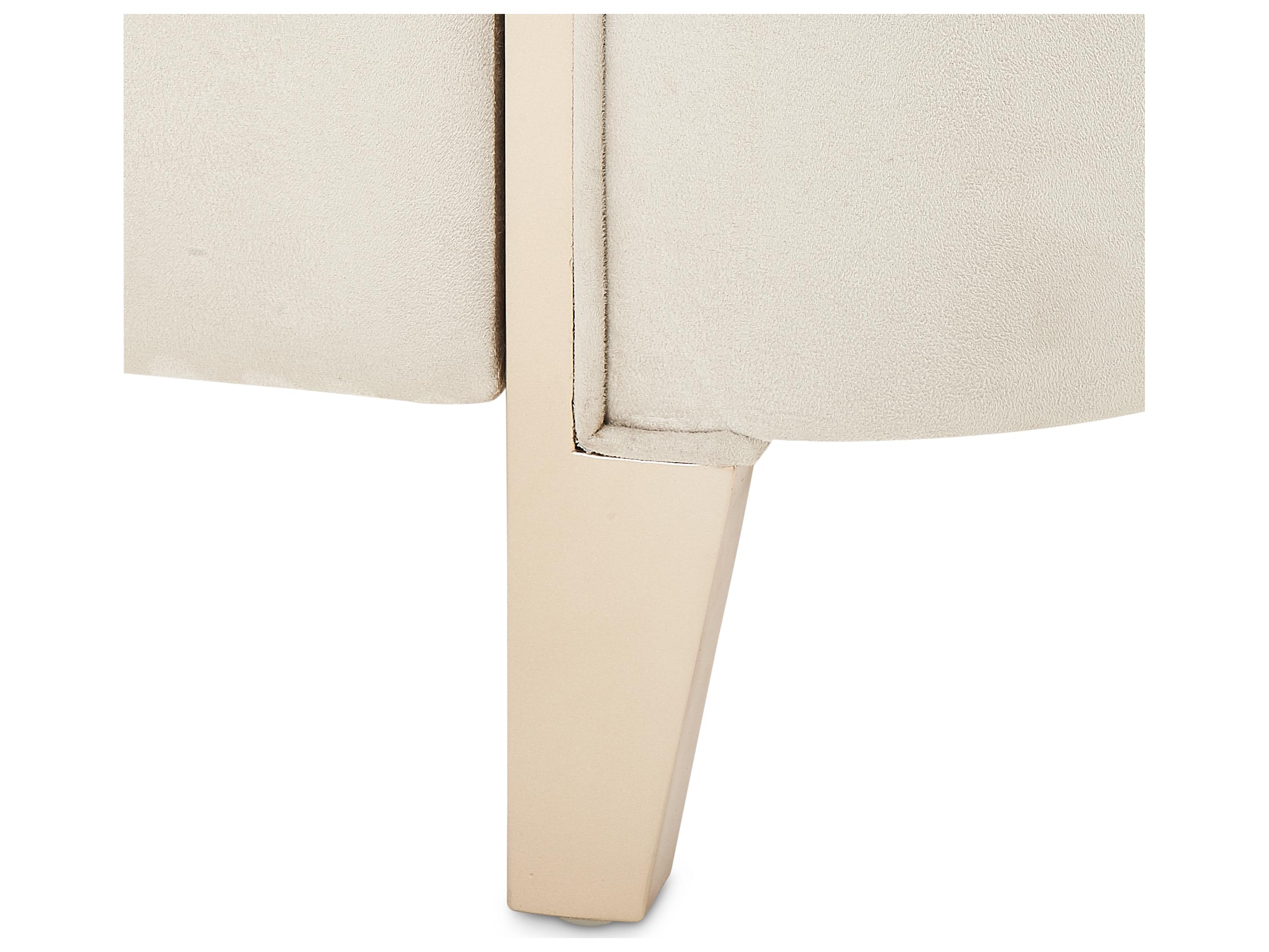 Luxecor Gilded Champagne Birch Wood King Panel Bed