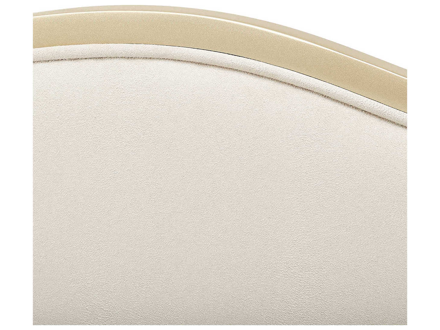 Luxecor Gilded Champagne Birch Wood Upholstered Queen Panel Bed