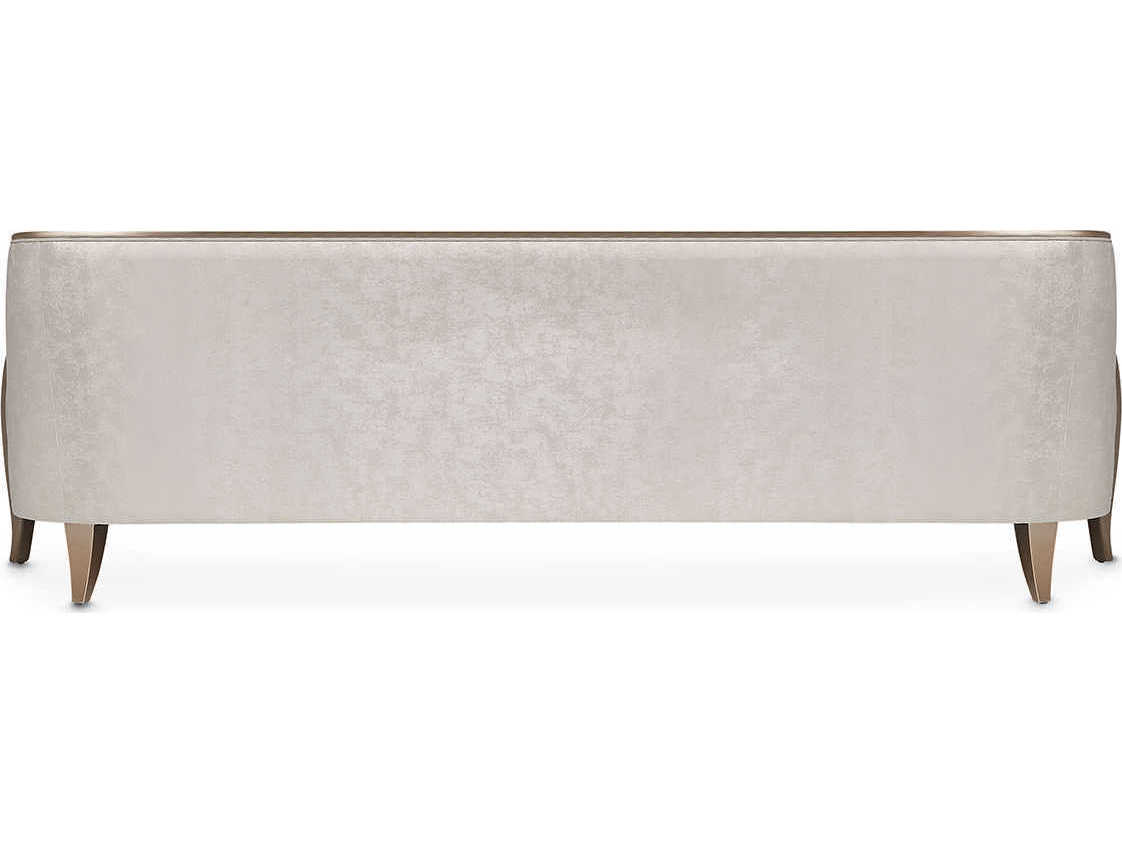 Michael Amini Malibu Crest Cloud White Upholstered Sofa