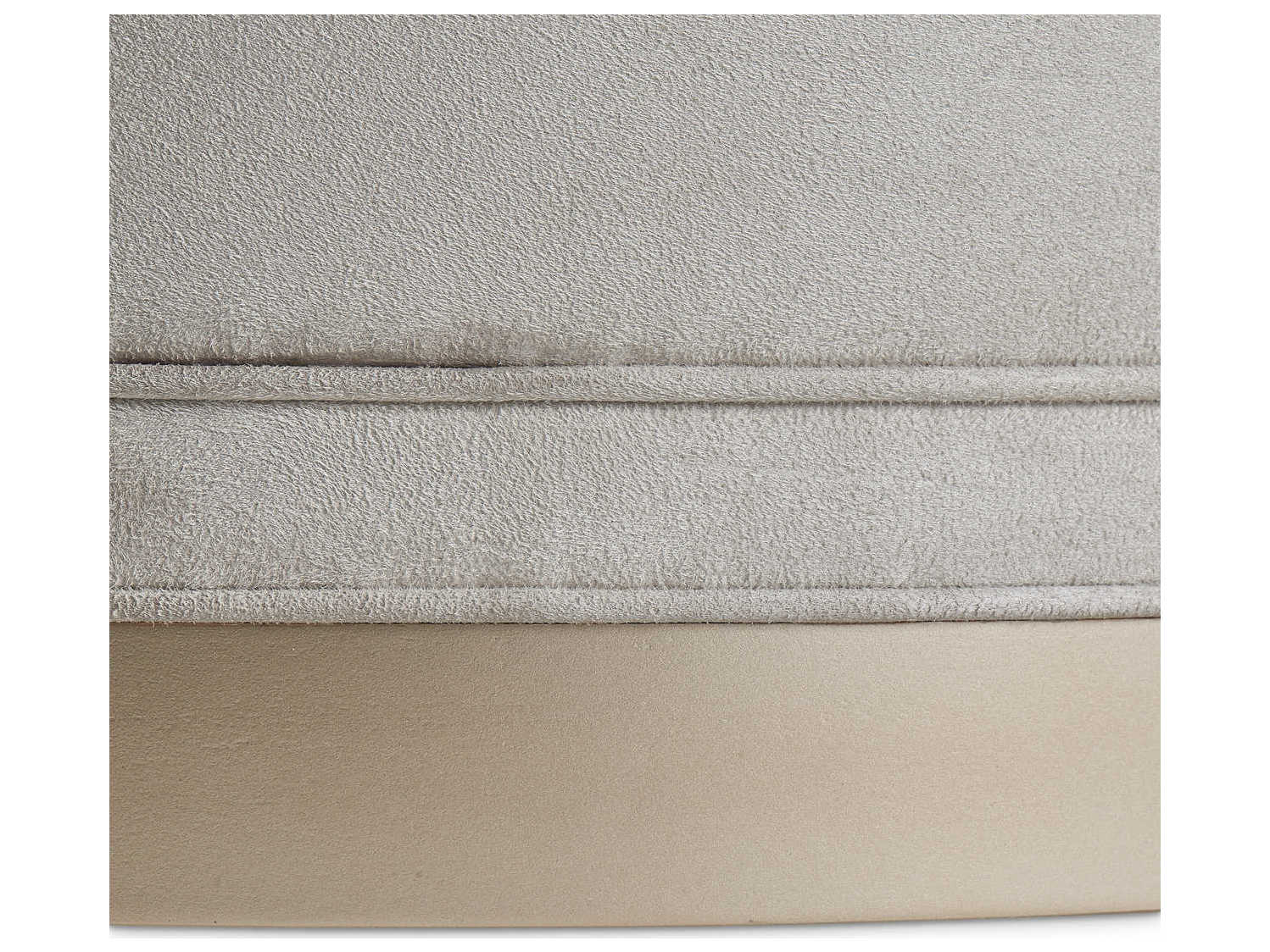 Luxecor Gilded Doe White Upholstered Cocktail Ottoman