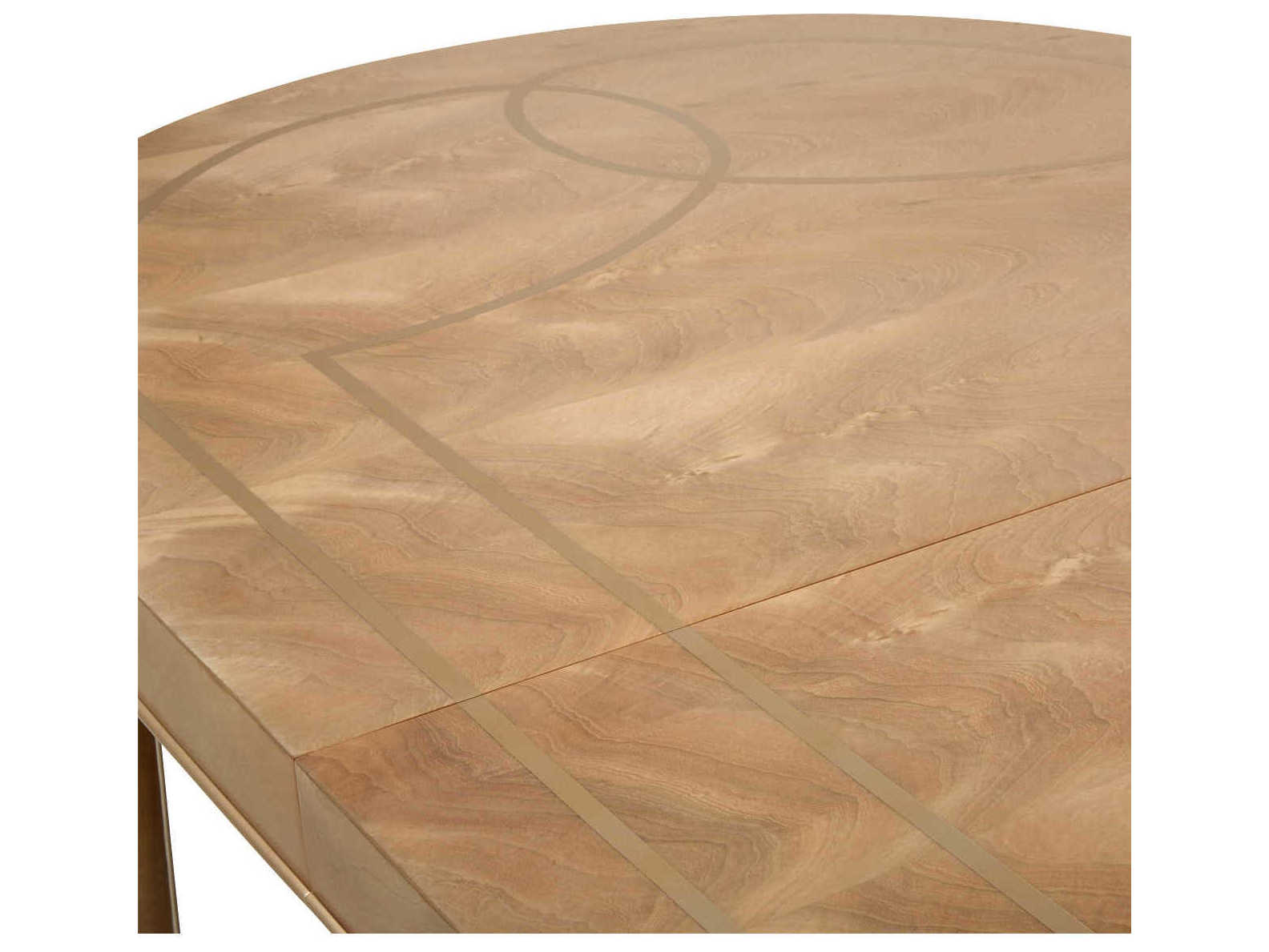 Michael Amini Villa Cherie Caramel Oval Wood Dining Table