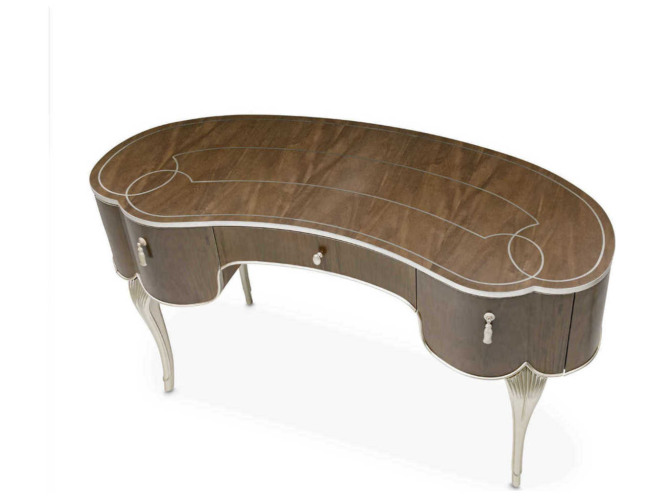 Michael Amini Villa Cherie Hazelnut Birch Wood Vanity Table