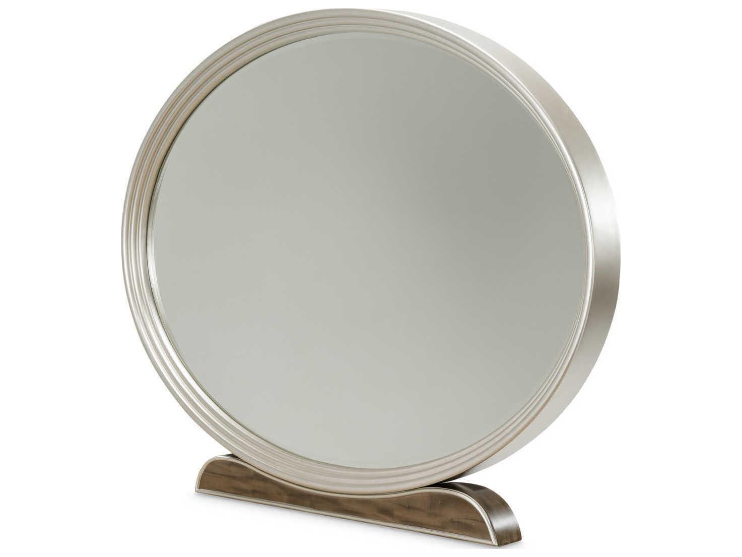 Michael Amini Villa Cherie Hazelnut Oval Dresser Mirror