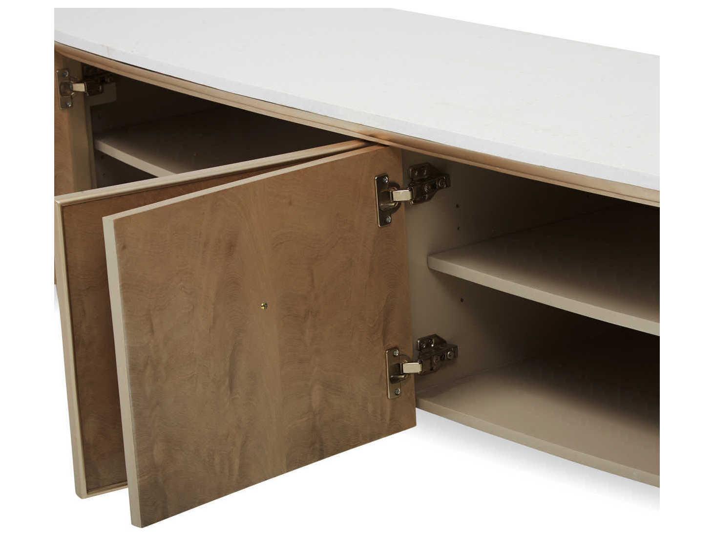 Michael Amini Villa Cherie Caramel 80" Birch Wood Media Console