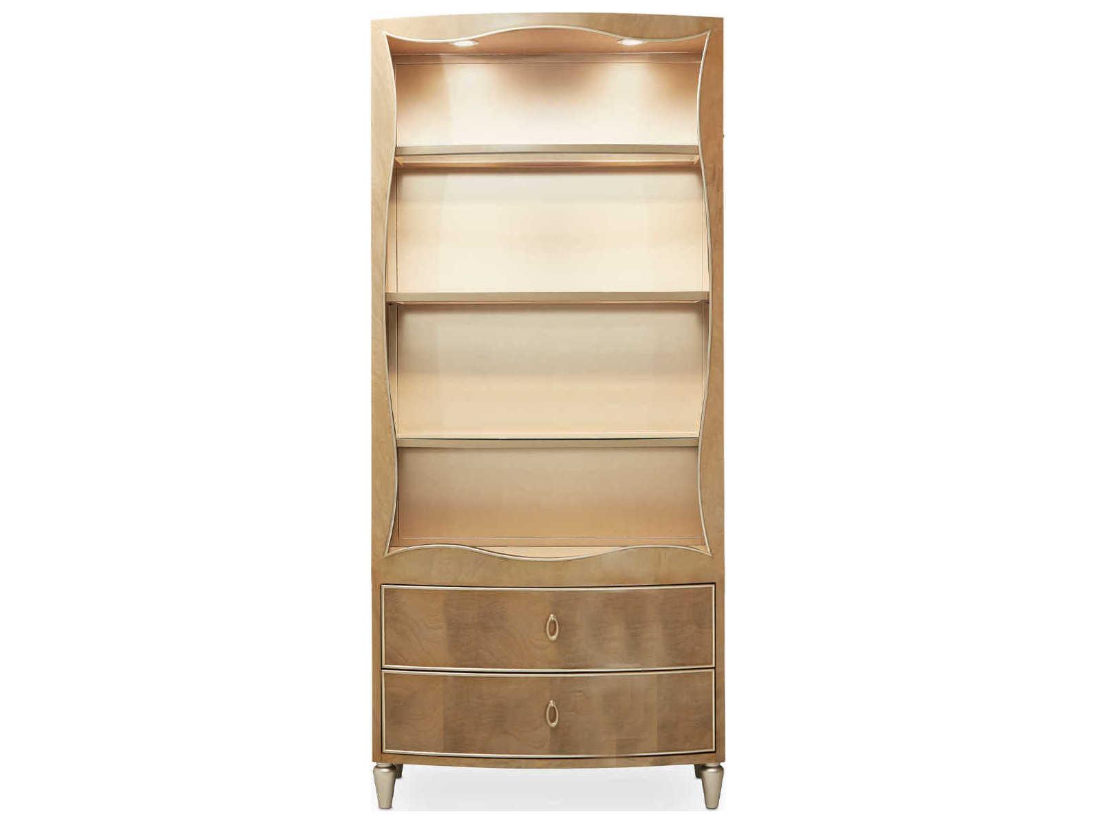Michael Amini Villa Cherie Caramel Bookcase