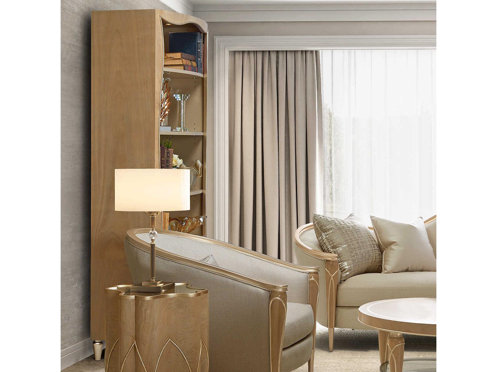 Michael Amini Villa Cherie Caramel Bookcase