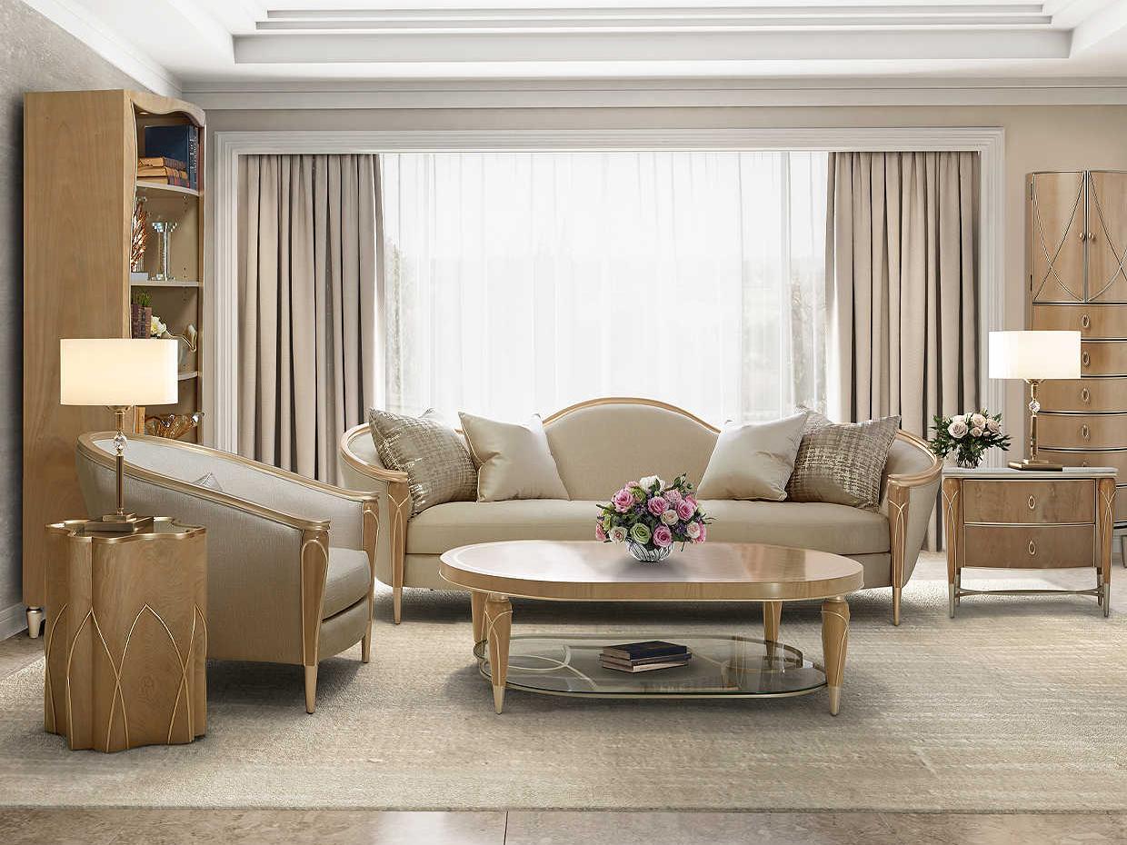 Michael Amini Villa Cherie Caramel Bookcase