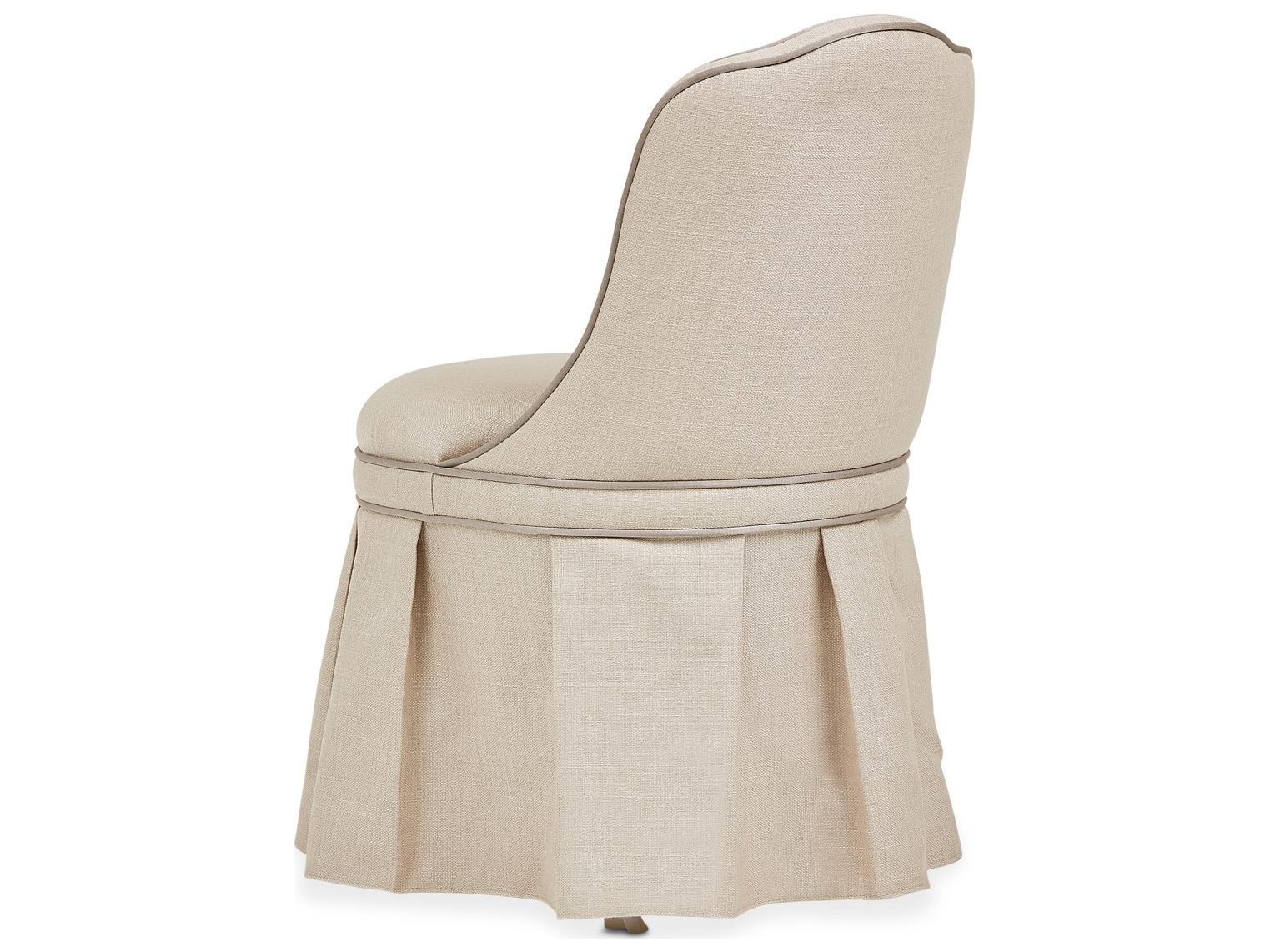 Michael Amini Villa Cherie - Hazelnut Cream Accent Chair