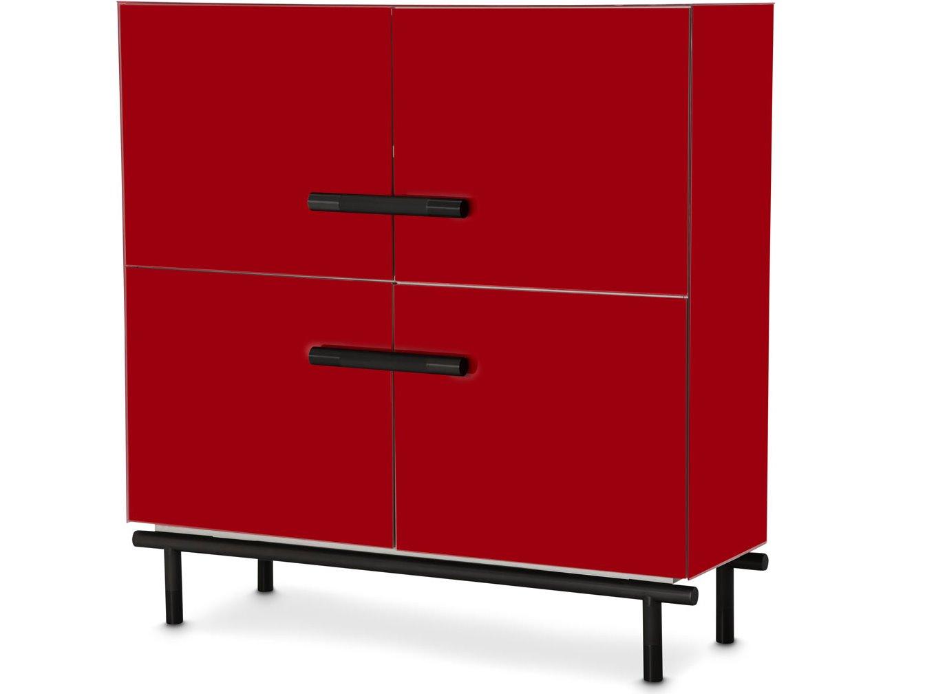 Michael Amini State St. Red Accent Chest