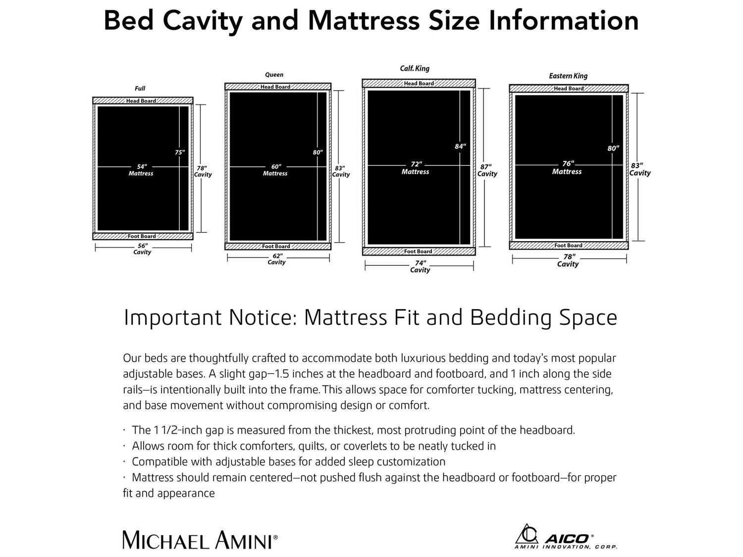 Michael Amini Sky Tower White Wood California King Platform Bed