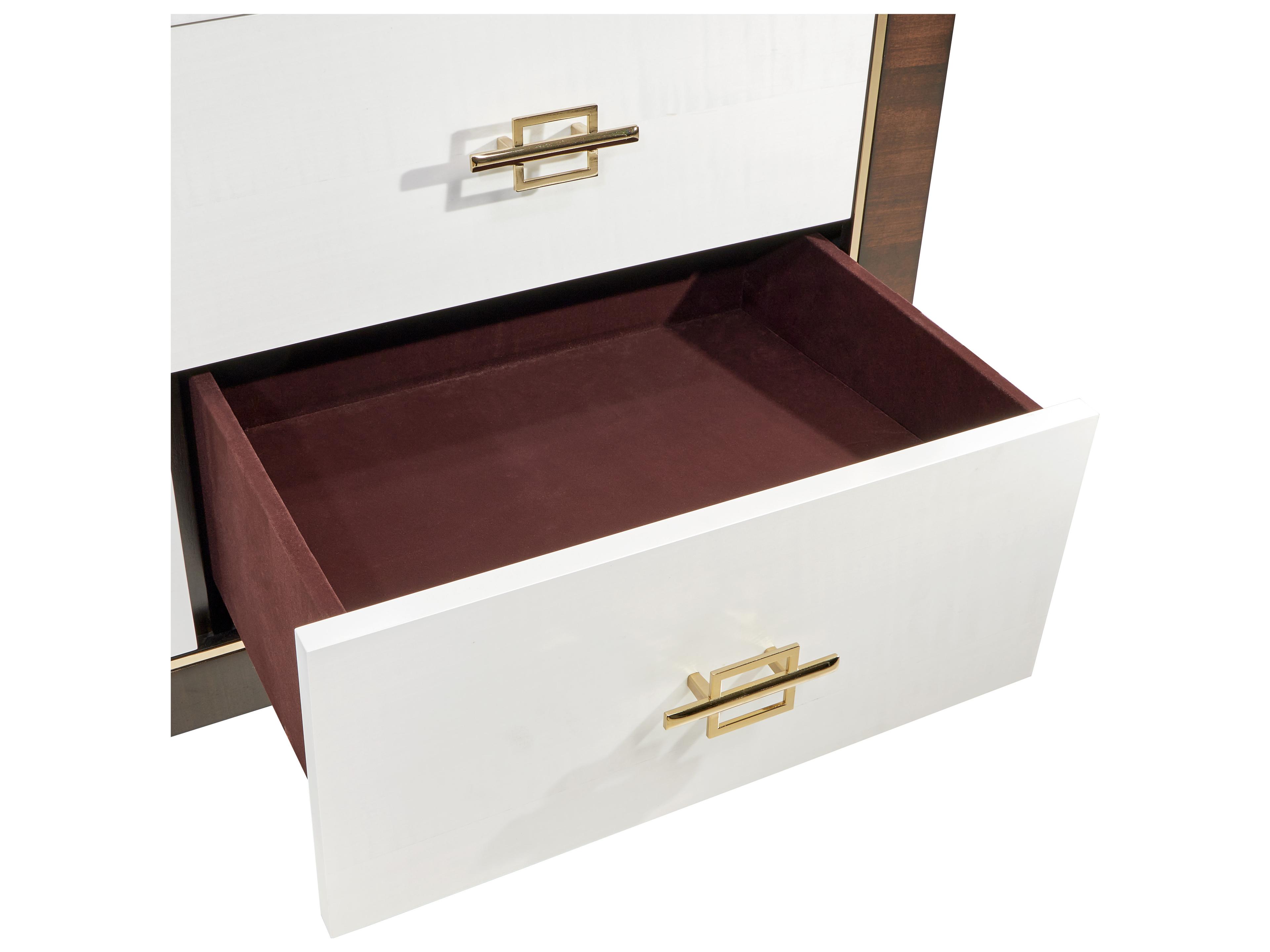 Michael Amini Belmont Place Brown Poplar Wood Dresser