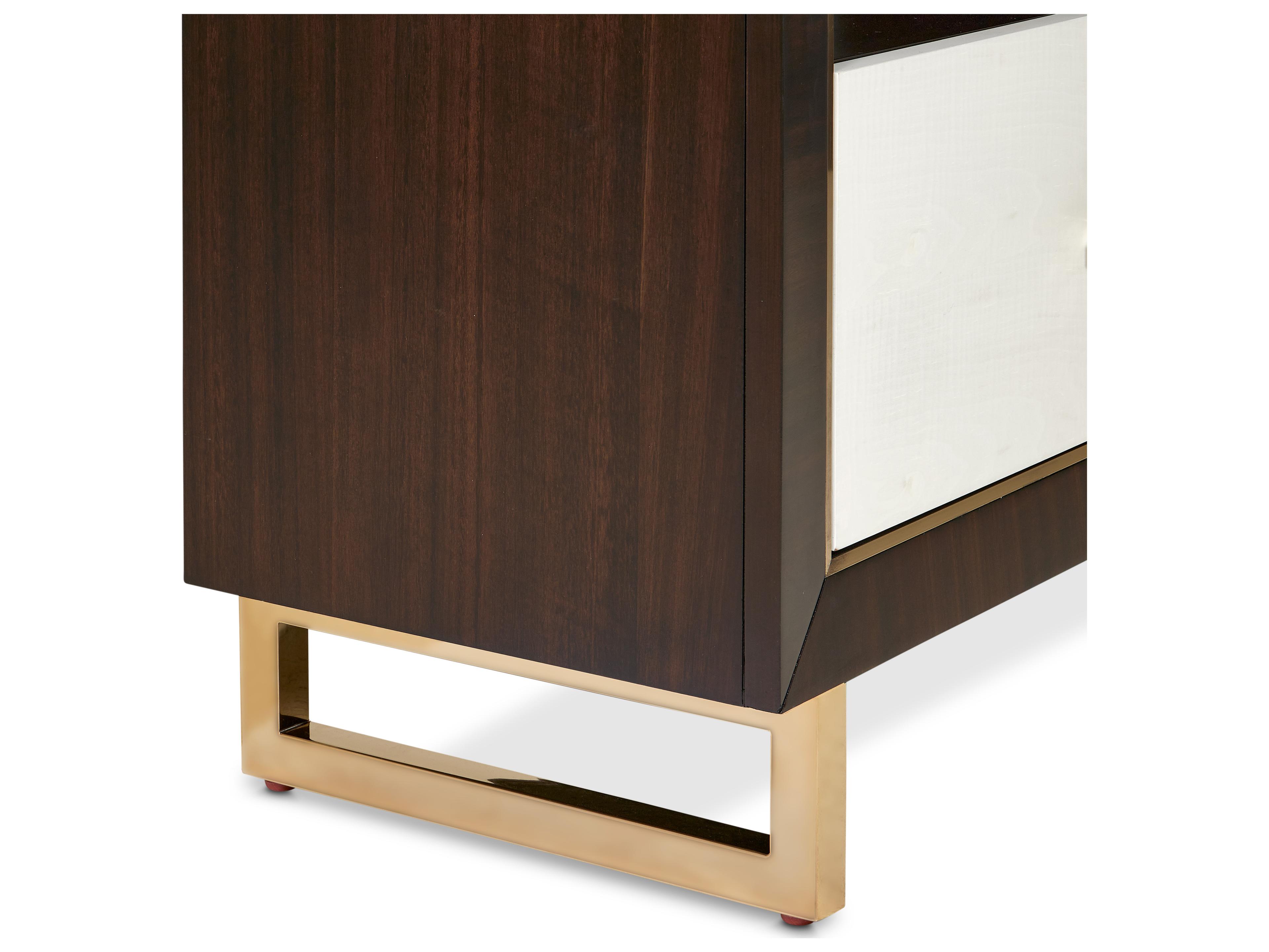 Michael Amini Belmont Place 82" Poplar Wood Espresso Media Console