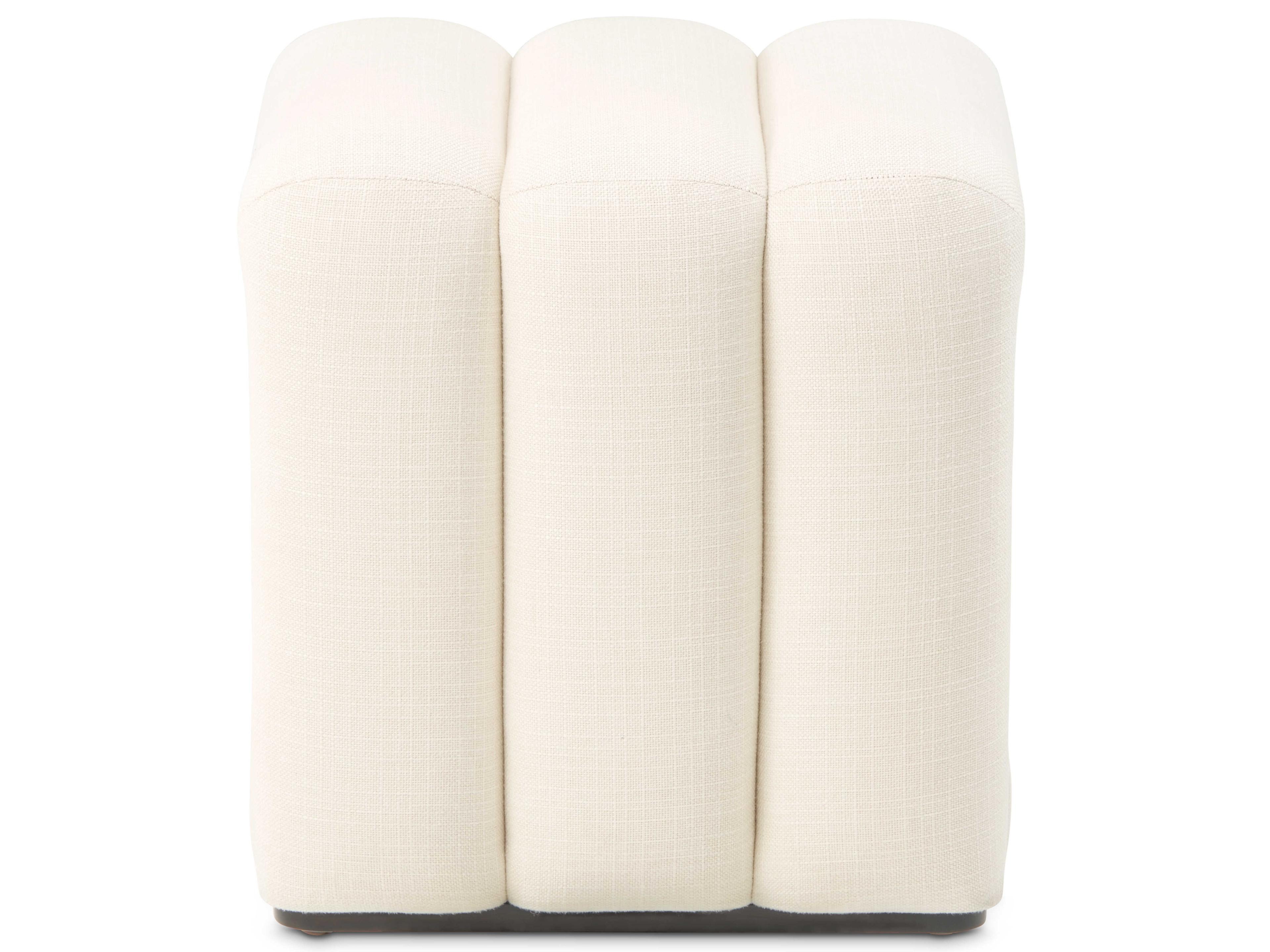 Michael Amini Belmont Place Espresso White Upholstered Accent Bench