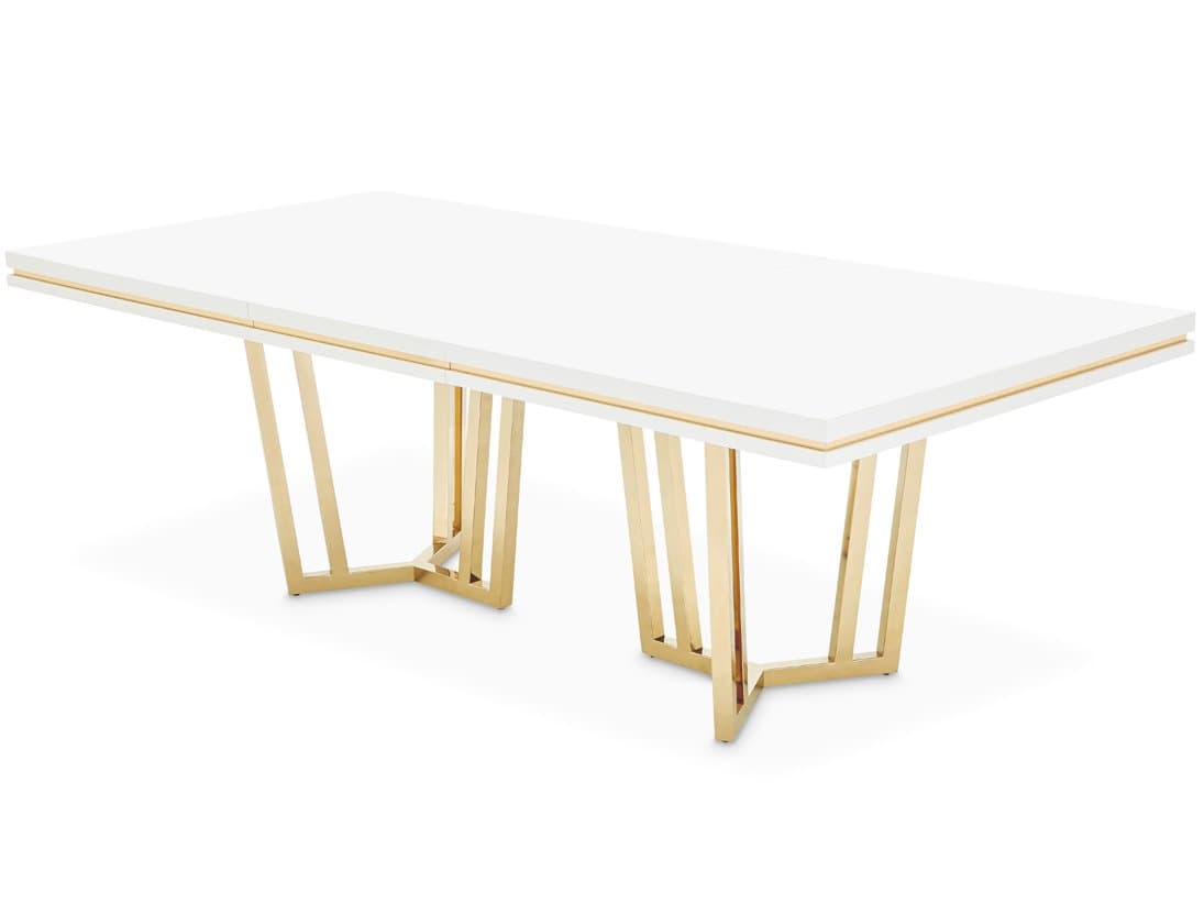 Michael Amini Palm Gate Rectangular Wood Dining Table