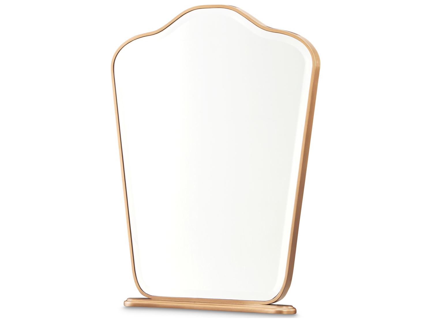 Michael Amini Camellia Field Antique Gold Dresser Mirror