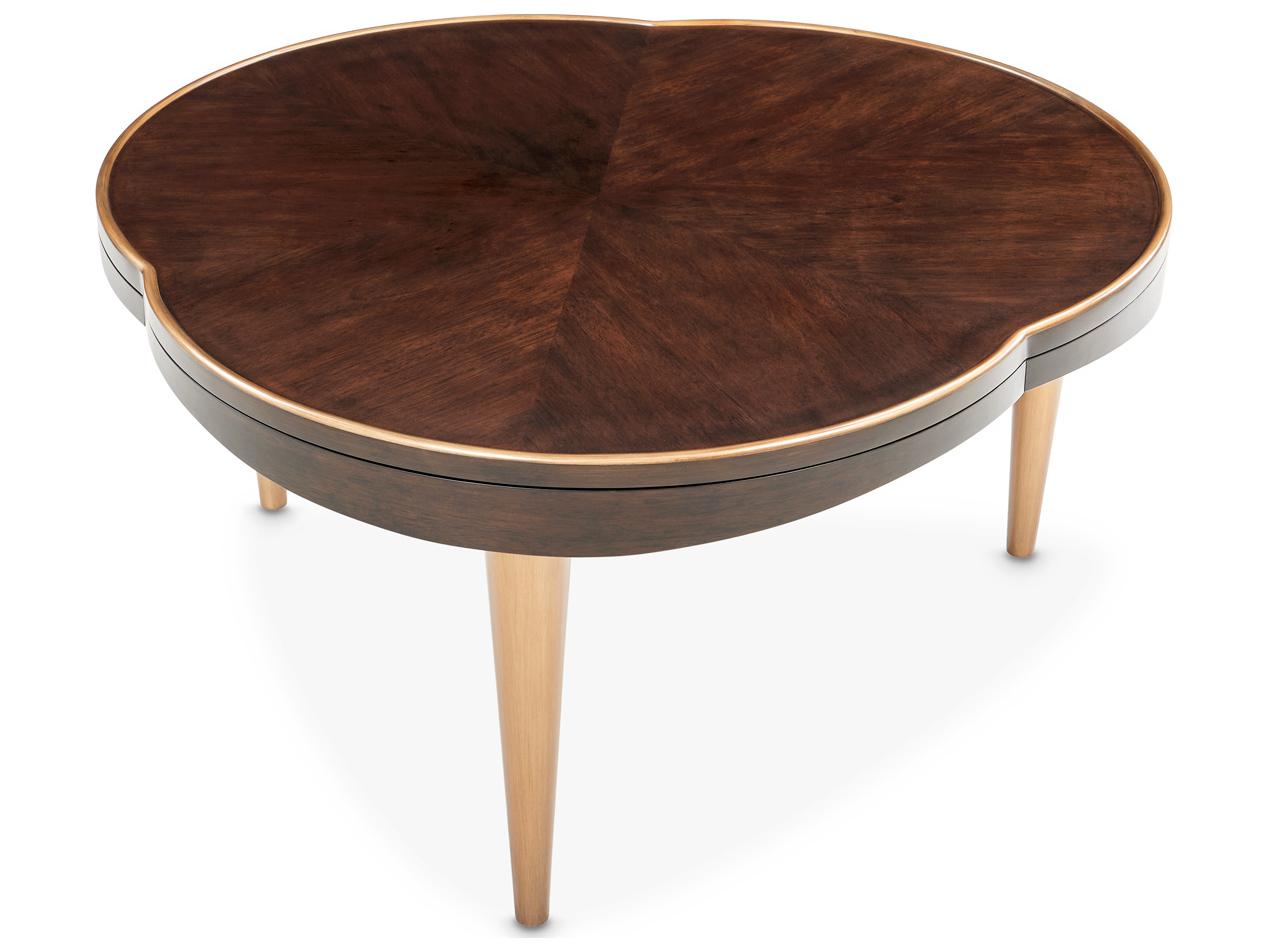 Michael Amini Camellia Field Wood Warm Pecan Coffee Table