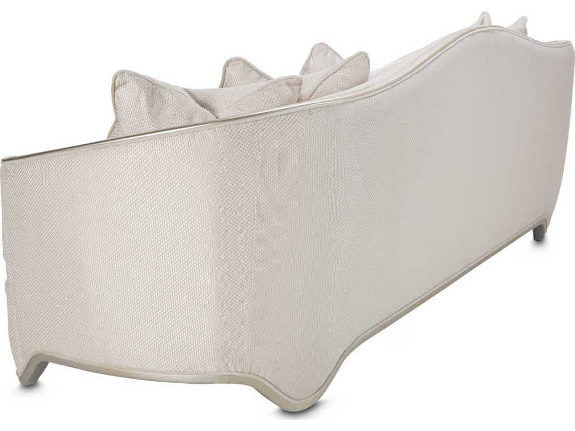 Michael Amini London Place Champagne Beige Upholstered Sofa