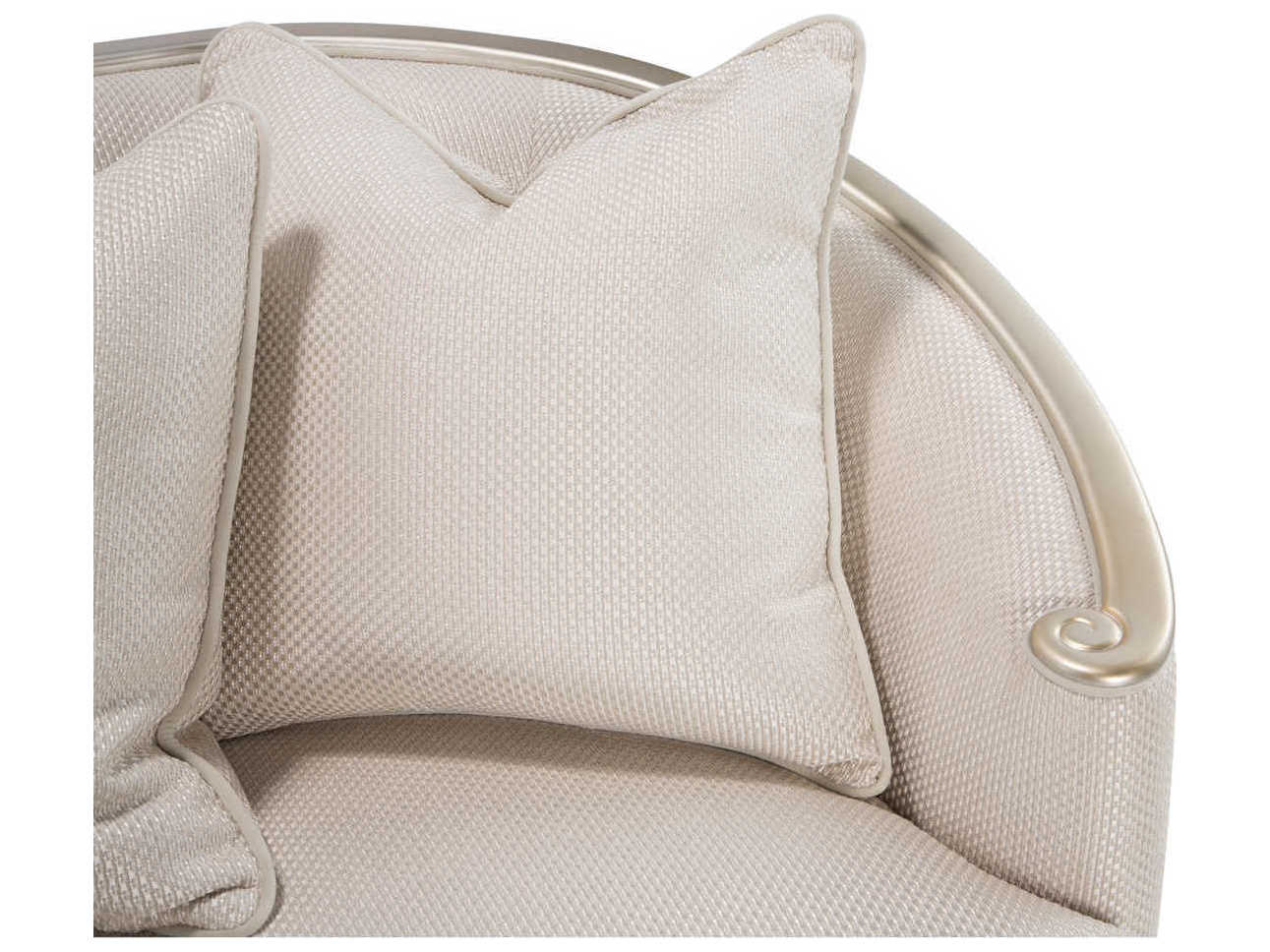 Michael Amini London Place Champagne Beige Upholstered Sofa