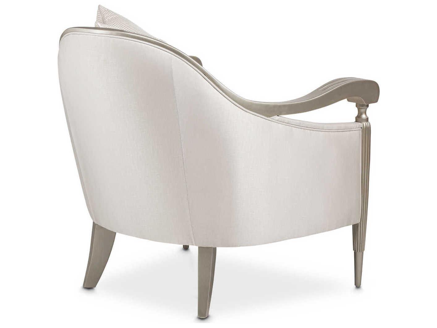 Michael Amini London Place Beige Fabric Accent Chair