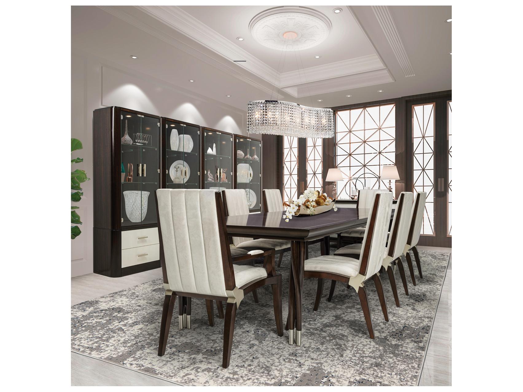 Michael Amini Paris Chic Rectangular Wood Dining Table