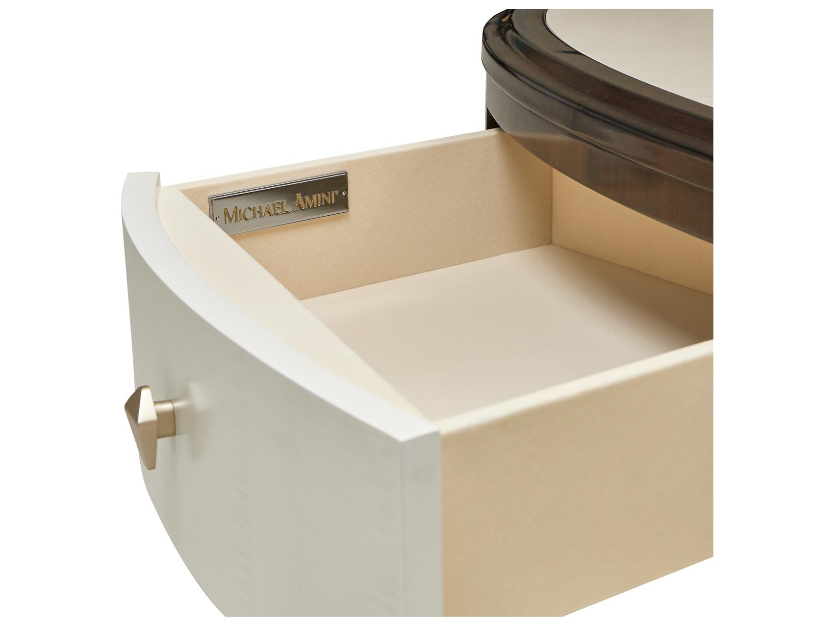 Michael Amini Paris Chic Oval Marble Coffee Table